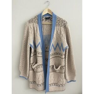 Vici Women Sweater  Aztec Cardigan  Size S/M Oversized Long